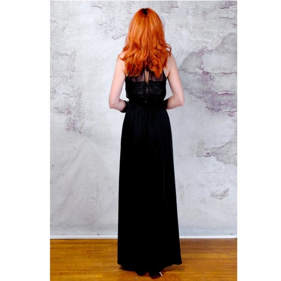 The Limited black chiffon wide legged chiffon jump - Picture 5 of 5